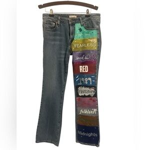 Hand-Painted Levi’s: Taylor Swift Album Tribute Jeans size 13